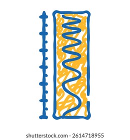 scale electromagnetic doodle icon sketch vector. scale electromagnetic sign. isolated symbol illustration