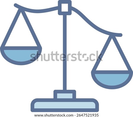 Scale Filled Blue Tone Icon