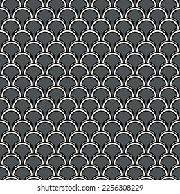 scale fish reptile dragon seamless pattern