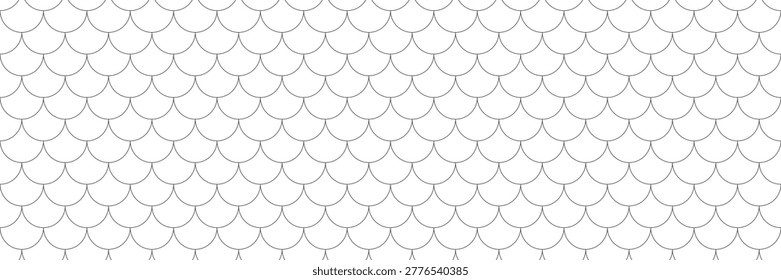 Scale Fish texture pattern. Dragon seamless background. Scarllop geometric tiles. Vector