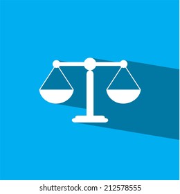 scale flat icon  vector illustration eps10 