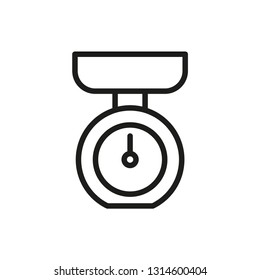 scale - food scale icon vector