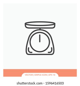 Scale food Icon Vector Illustration