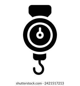 scale Glyph Icon Background White
