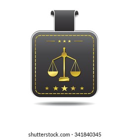 Scale golden Vector Icon Design