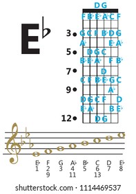 scale guitar E