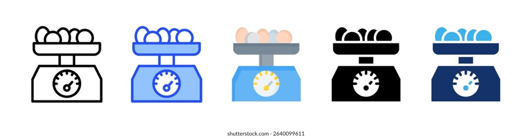 Scale Icon Collection With Multiple Styles