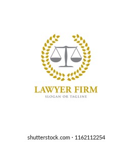 Scale icon design. Creative balance logo design related to attorney, law firm or lawyers