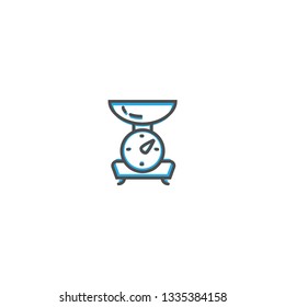 Scale icon design. Gastronomy icon vector illustration design