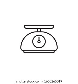Scale icon design isolated on white background. vector illustration