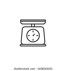 Scale icon design isolated on white background. vector illustration