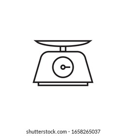 Skalieren Sie das Symbol-Design einzeln auf weißem Hintergrund. Vektorillustration