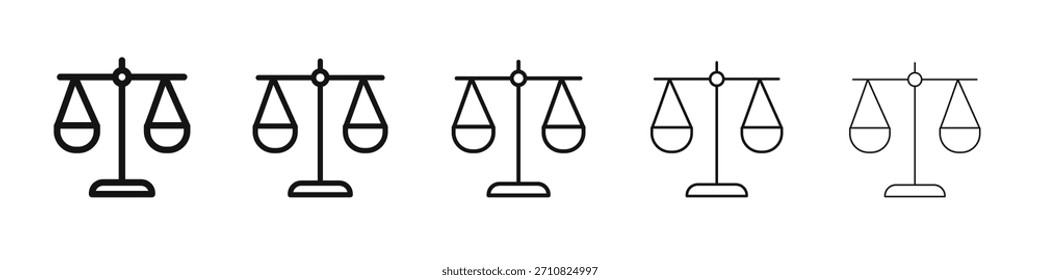 Scale icon design, logo, app, UI. Vector illustration, EPS