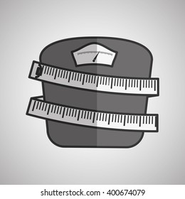 scale icon design, vector illustration