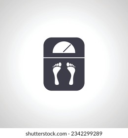 scale icon. diet scale icon. Fitness scale icon