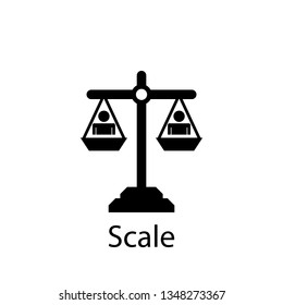 scale icon. Element of Peace and humanrights icon. Premium quality graphic design icon. Signs and symbols collection icon for websites