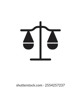Scale icon Flat line illustration