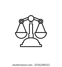 scale icon Flat symbol set outline