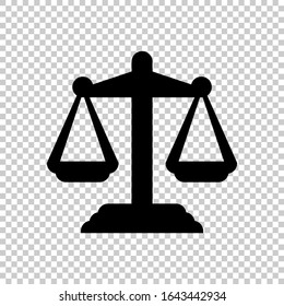 scale icon flat vector on transparent background