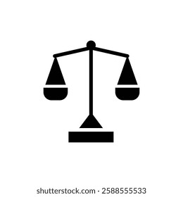 Scale icon Flat vector set outline