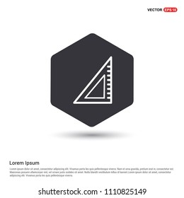 scale icon Hexa White Background icon template - Free vector icon