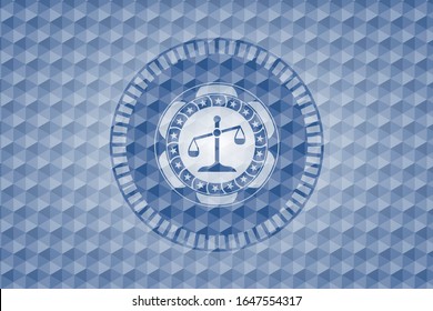Skalierungssymbol in blauem Polygonzeichen.