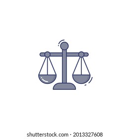 scale Icon Isolated On White Background
