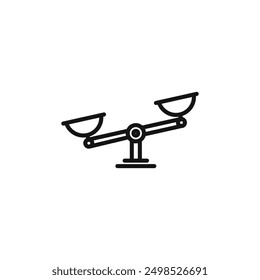 Scale icon isolated on white background