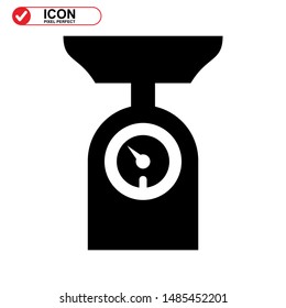 scale icon isolated sign symbol vector illustration - high quality black style vector icons
