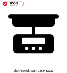 scale icon isolated sign symbol vector illustration - high quality black style vector icons
