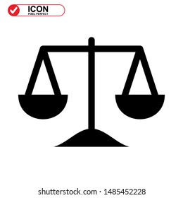 scale icon isolated sign symbol vector illustration - high quality black style vector icons
