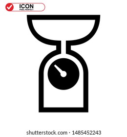 scale icon isolated sign symbol vector illustration - high quality black style vector icons
