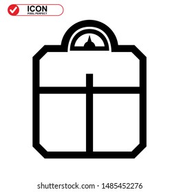 scale icon isolated sign symbol vector illustration - high quality black style vector icons
