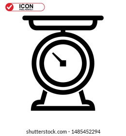 scale icon isolated sign symbol vector illustration - high quality black style vector icons
