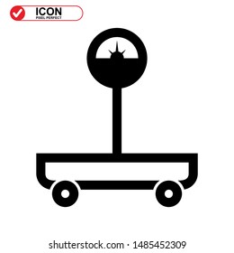 scale icon isolated sign symbol vector illustration - high quality black style vector icons
