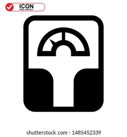 scale icon isolated sign symbol vector illustration - high quality black style vector icons
