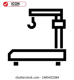 scale icon isolated sign symbol vector illustration - high quality black style vector icons

