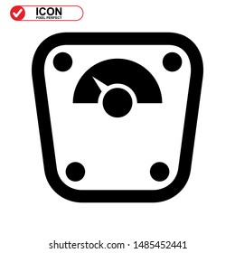 scale icon isolated sign symbol vector illustration - high quality black style vector icons
