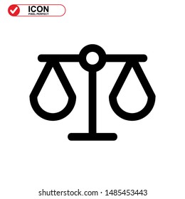 scale icon isolated sign symbol vector illustration - high quality black style vector icons
