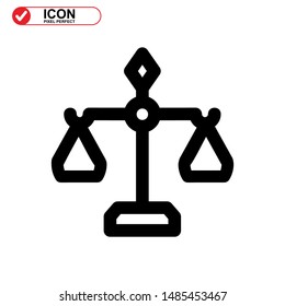 scale icon isolated sign symbol vector illustration - high quality black style vector icons
