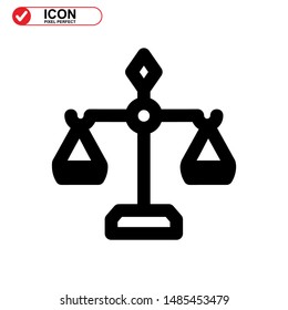 scale icon isolated sign symbol vector illustration - high quality black style vector icons
