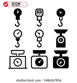 scale icon isolated sign symbol vector illustration - Collection of high quality black style vector icons
