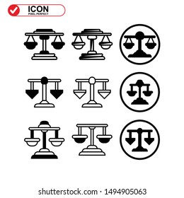 scale icon isolated sign symbol vector illustration - Collection of high quality black style vector icons
