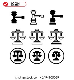 scale icon isolated sign symbol vector illustration - Collection of high quality black style vector icons
