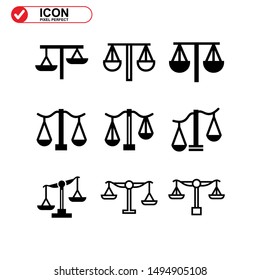 scale icon isolated sign symbol vector illustration - Collection of high quality black style vector icons
