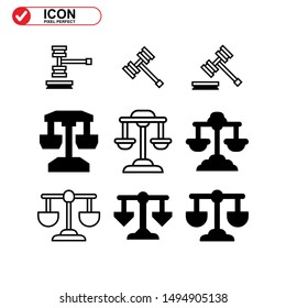 scale icon isolated sign symbol vector illustration - Collection of high quality black style vector icons
