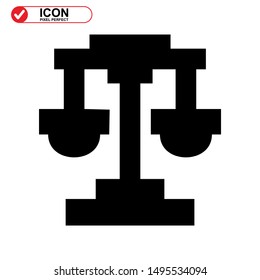scale icon isolated sign symbol vector illustration - high quality black style vector icons
