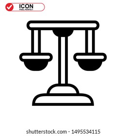 scale icon isolated sign symbol vector illustration - high quality black style vector icons
