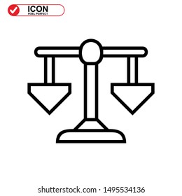 scale icon isolated sign symbol vector illustration - high quality black style vector icons
