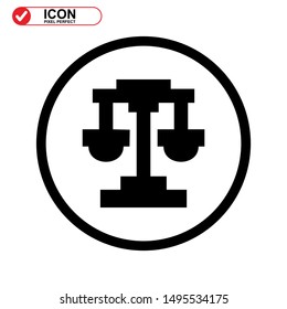 scale icon isolated sign symbol vector illustration - high quality black style vector icons

